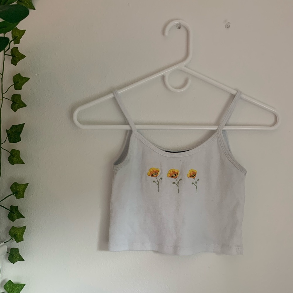 Brandy Melville Flower Tank Top